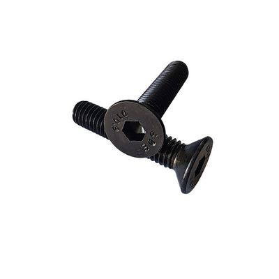 メトリック強度 アレンキャップ スクリュー フルスレッド 黒くされた炭素鋼 平面の反沈頭