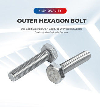 GB標準ステンレス鋼DIN933 硬いヘックスボルト