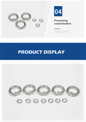 メトリックスプリング ヘリカルスプリットリングロック洗浄機 スプリング洗浄機 DIN 標準平面仕上げ