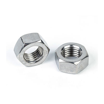 ステン鋼 六角ナッツ 銀色 または 工業用用途のためのカスタム仕上げ