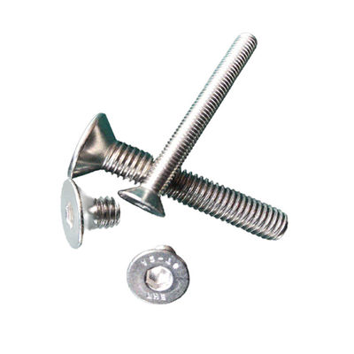 シンプルな仕上げAレベル強度 カスタムA2ステンレス・スチール フラッシュ・マウント 円筒型ヘッド ヘックス・ソケット・マシン・スクリュー