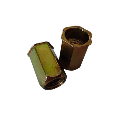 黄色の亜鉛塗装炭素鋼 小頭 フルヘックススレッドリベットナッツ 家電用