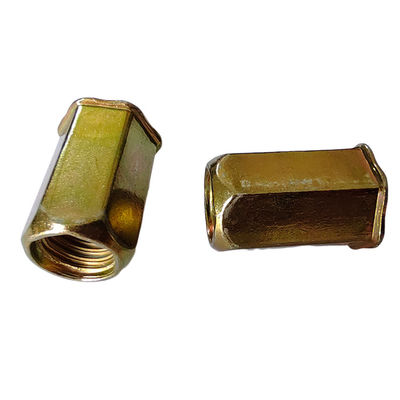 無料サンプル フルヘックスオープンリベットナッツ 薄いシート 黄色 亜鉛 コーブン鋼