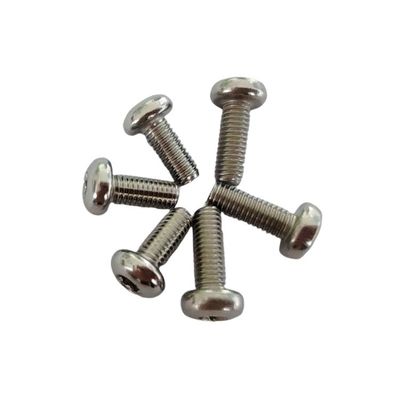 全スレッド型ステンレス鋼 操作防止 ボタンヘッド ピン付きセキュリティスクリュー