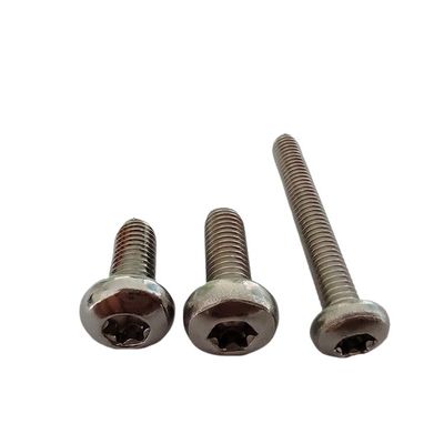 全スレッド型ステンレス鋼 操作防止 ボタンヘッド ピン付きセキュリティスクリュー