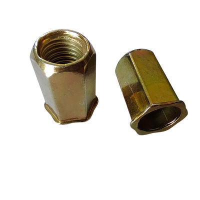 メトリック計測システム 小頭 フルヘックス オープン ニットナッツ 黄色の亜鉛塗装