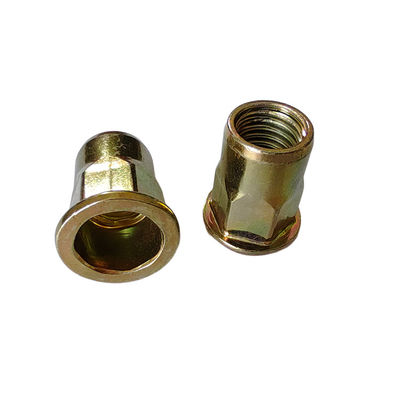 黄色 亜鉛 コーティング カーボン 鋼 半ヘックス 螺紋 オープン ニット ナッツ あなたのニーズに合わせて