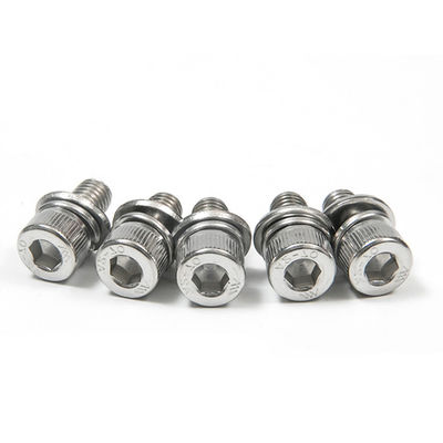 シンプル・フィニッシュ ステンレス・スチール・コンビネーション・スクリュー 内部・六角型フラット・スプリング・ウォッシャー