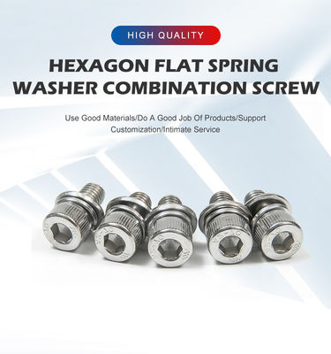 M6 ステンレス 鋼 DIN912 スタンダード 六角ソケット ヘッド スクロール 春と洗浄機