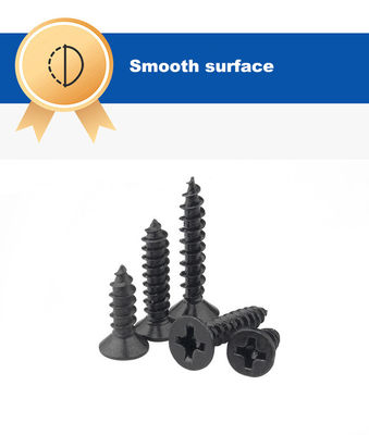 滑らかなシャンク 黒色リンゴで覆われた乾壁スクリュー,フラットキャップヘッドとISO標準