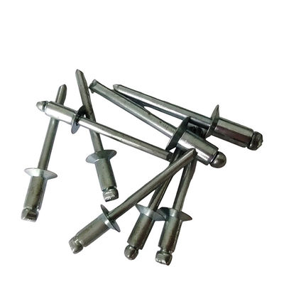 6.4mm オープン エンド カウンターサンクヘッド ブラインド ニット 白色 鉄から簡単にインストール