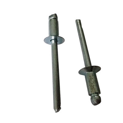 6.4mm オープン エンド カウンターサンクヘッド ブラインド ニット 白色 鉄から簡単にインストール