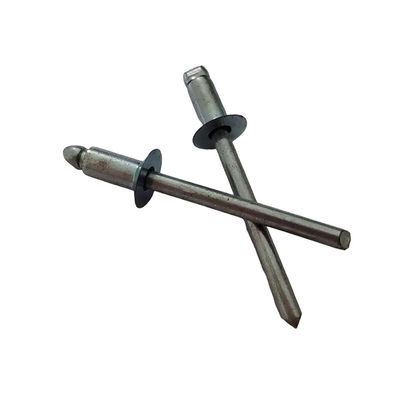 6.4mm オープン エンド カウンターサンクヘッド ブラインド ニット 白色 鉄から簡単にインストール