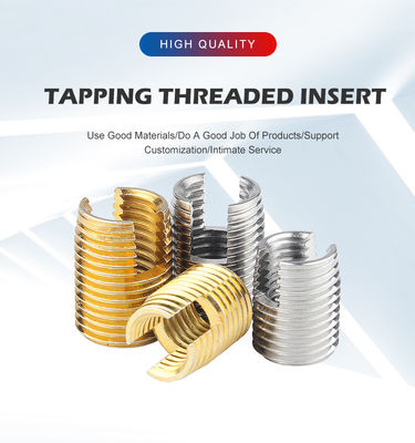メトリックとAISIステンレス鋼スロットセルフタッピングスレッド挿入 3mm-3000mm 長さ