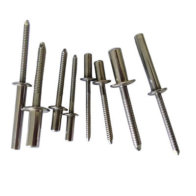 耐耐天候ステンレスステール 丸型頭 ブラインド ニット 密封端 3.2mm/4.0mm/4.8mm/6.4mm 直径