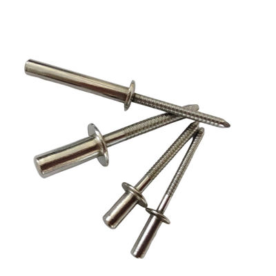 耐耐天候ステンレスステール 丸型頭 ブラインド ニット 密封端 3.2mm/4.0mm/4.8mm/6.4mm 直径