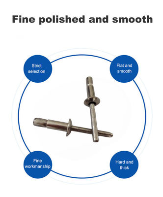 DIN 標準 ステンレス 鋼 で の ドーム ヘッド と 解鎖 タイプ の ユニ グリップ ブラインド リベット