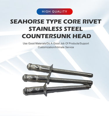 ステンレス鋼構造リベット ブラインドリベットドームヘッド 表面塗りなしのフラットヘッド