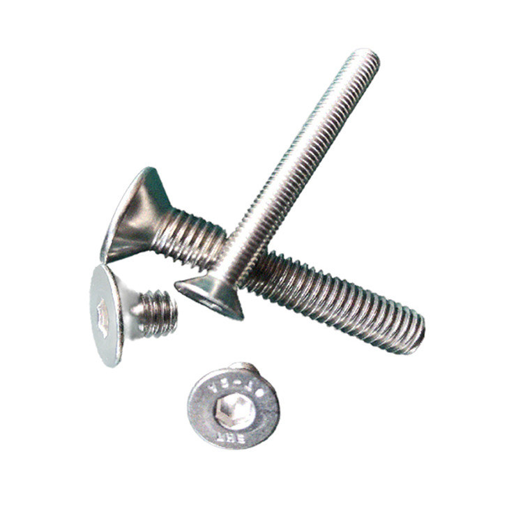 シンプルな仕上げAレベル強度 カスタムA2ステンレス・スチール フラッシュ・マウント 円筒型ヘッド ヘックス・ソケット・マシン・スクリュー