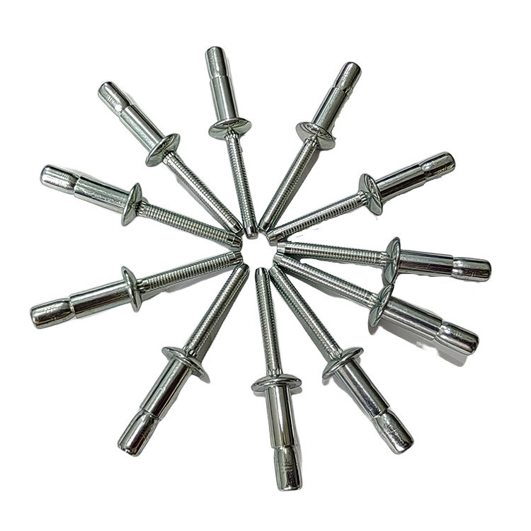 高強度アンロックタイプブラインドリベットを持つ炭素鋼丸型ヘッドリベット Alibabaで