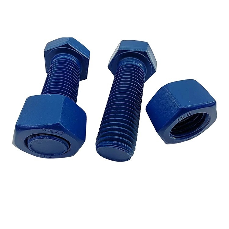Unc メトリックスレッドストッドストッドボルト 高強度ステンレス鋼 炭素鋼 PTFE