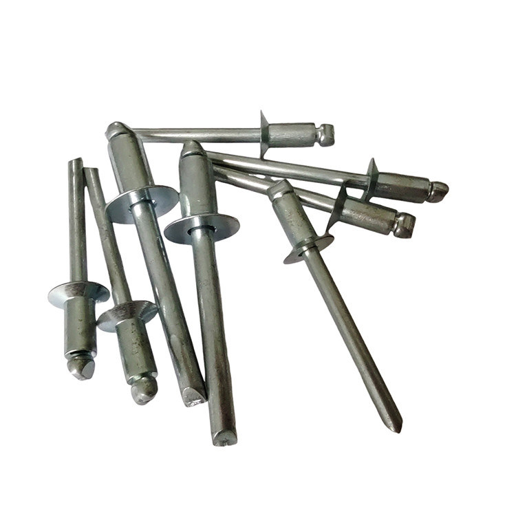 6.4mm オープン エンド カウンターサンクヘッド ブラインド ニット 白色 鉄から簡単にインストール